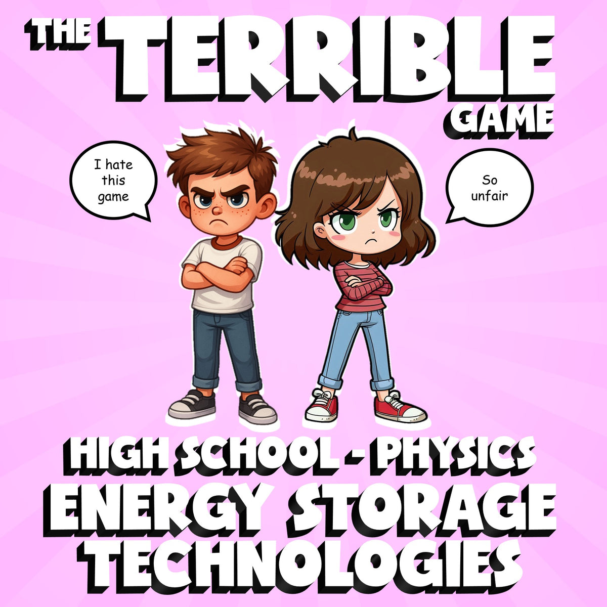 Energy Storage Technologies THE TERRIBLE GAME - No Prep Physics Science Review