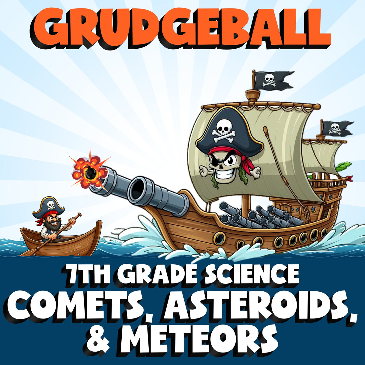 Comets, Asteroids, & Meteors GRUDGEBALL Science Game - No Prep Grade 7 Review