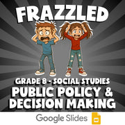Public Policy & Decision Making FRAZZLED Socials Game - No Prep Grade 8 Review