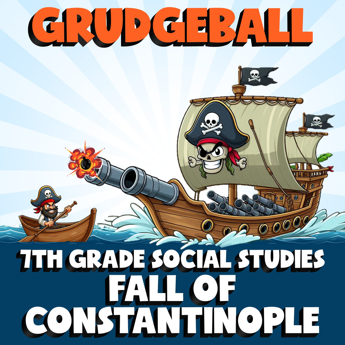 Fall of Constantinople GRUDGEBALL Socials Game - No Prep Grade 7 Review Activity