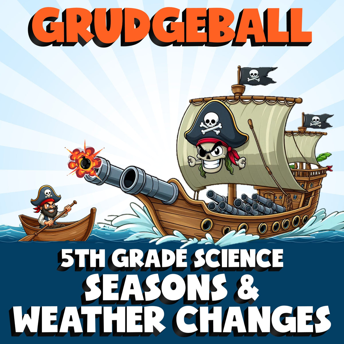 Seasons & Weather Changes GRUDGEBALL Science Game - No Prep Grade 5 Review