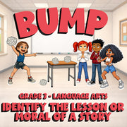 Identify the Lesson or Moral of a Story BUMP ELA Game - No Prep Grade 3 Review