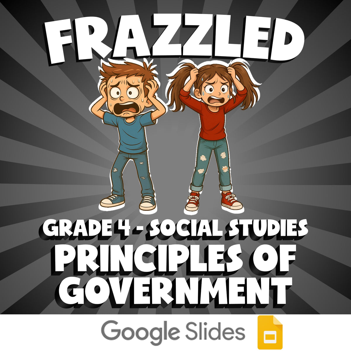 Principles of Government FRAZZLED Socials Game - No Prep Grade 4 Review Activity