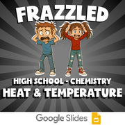 Heat & Temperature FRAZZLED Science Game - No Prep Chemistry Review Activity