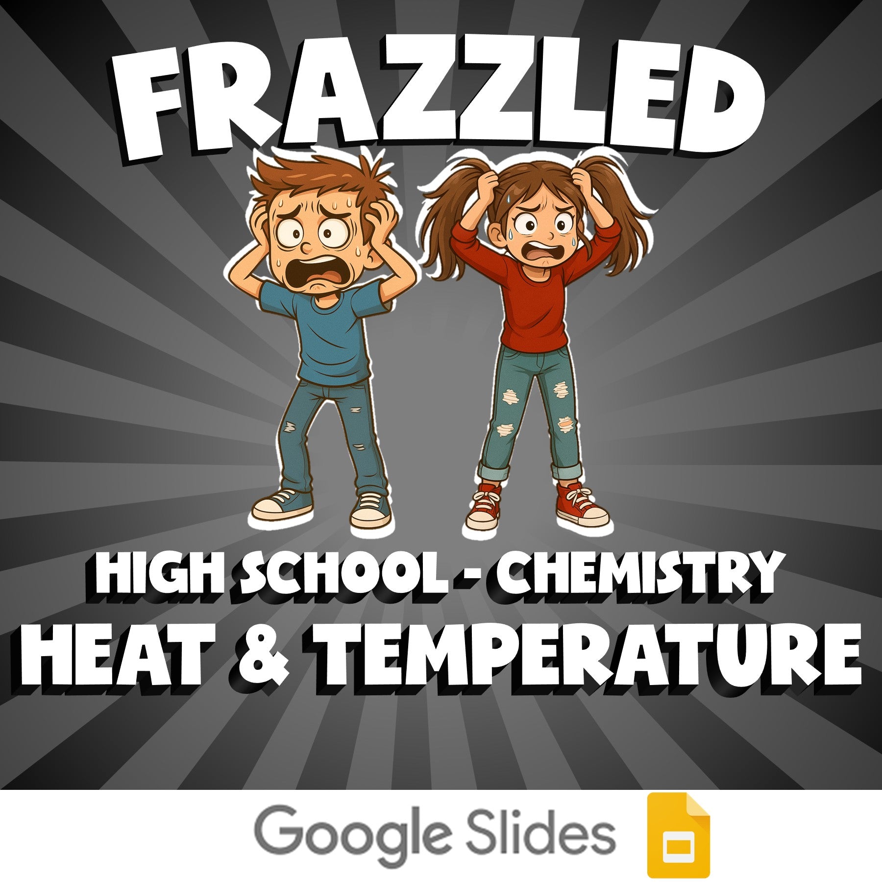 Heat & Temperature FRAZZLED Science Game - No Prep Chemistry Review Activity