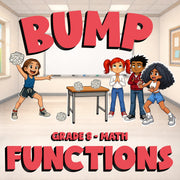 Functions BUMP Math Game - No Prep Grade 8 Review Activity