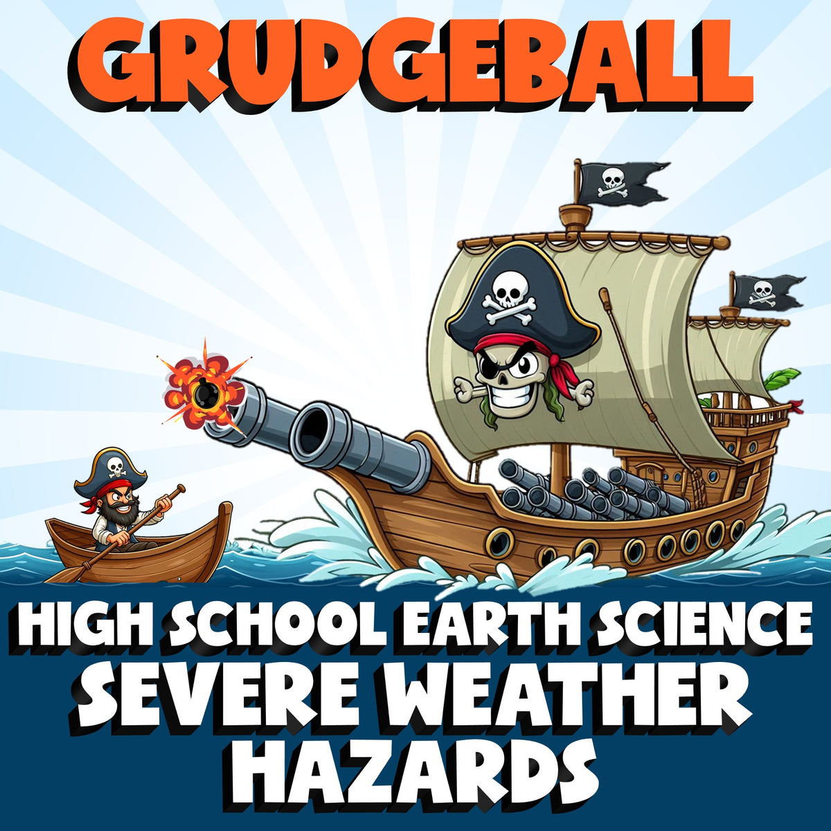 Severe Weather Hazards GRUDGEBALL Game - No Prep Earth Science Review Activity