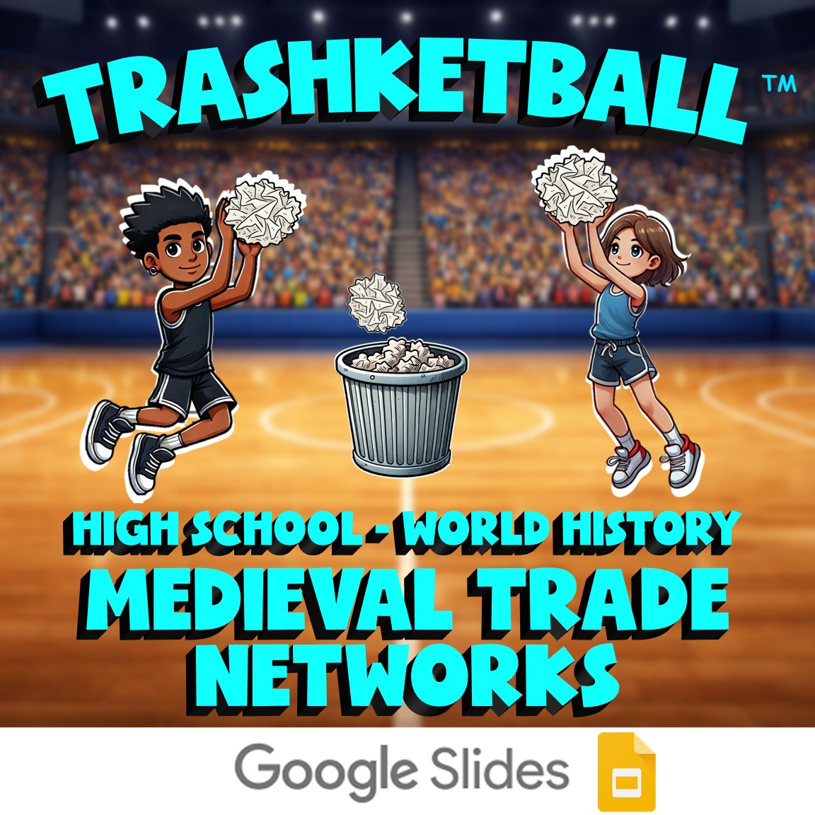 Medieval Trade Networks TRASHKETBALL Game - No Prep World History Review