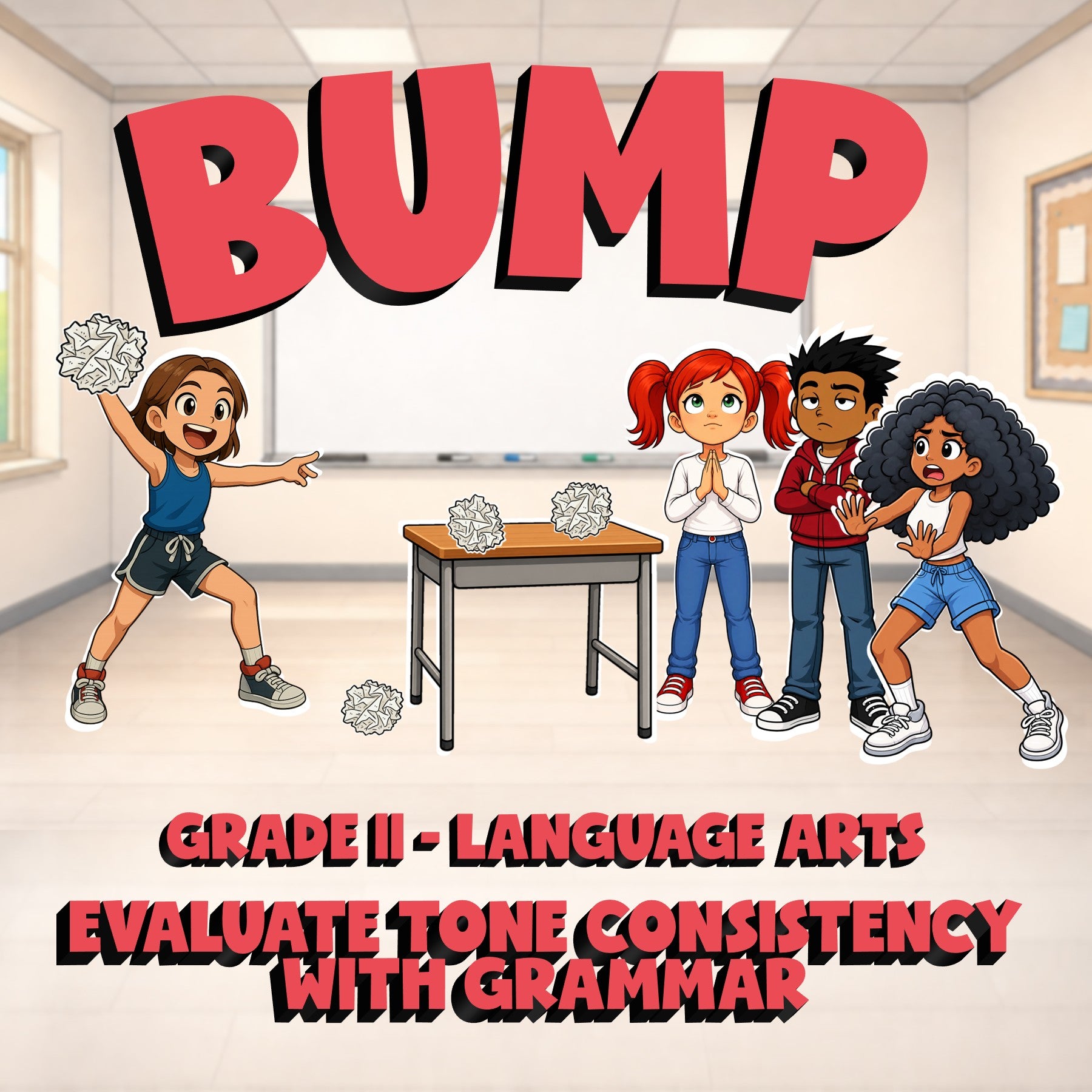 Evaluate Tone Consistency With Grammar BUMP ELA Game - No Prep Grade 11 Review