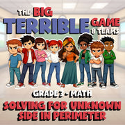 Solving for Unknown Side in Perimeter BIG TERRIBLE GAME - Grade 3 Math Review
