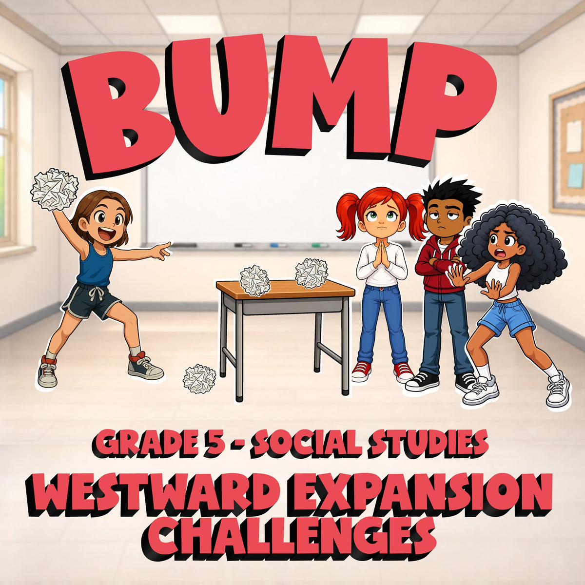 Westward Expansion Challenges BUMP Socials Game - No Prep Grade 5 Review