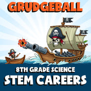 Stem Careers GRUDGEBALL Science Game - No Prep Grade 8 Review Activity