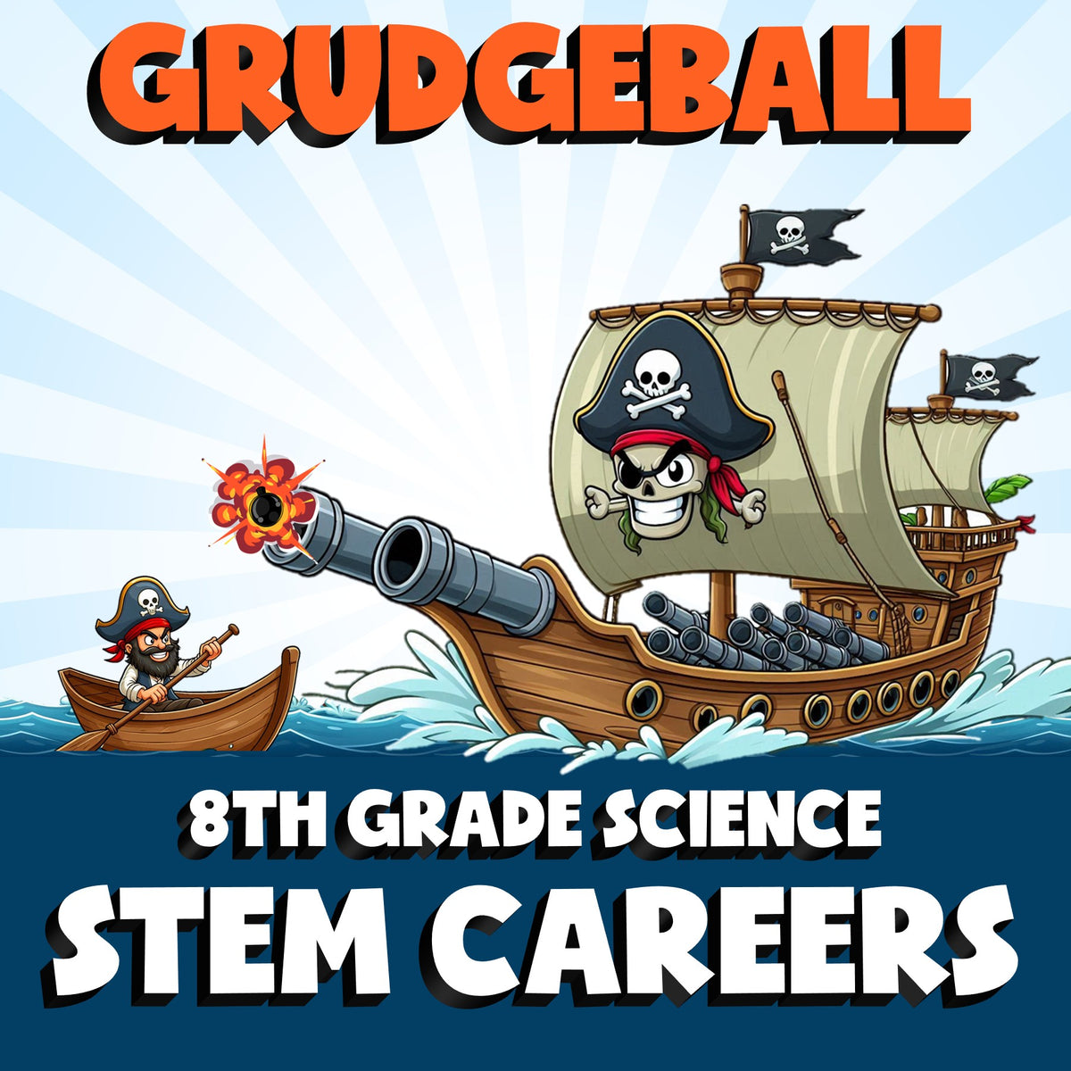 Stem Careers GRUDGEBALL Science Game - No Prep Grade 8 Review Activity