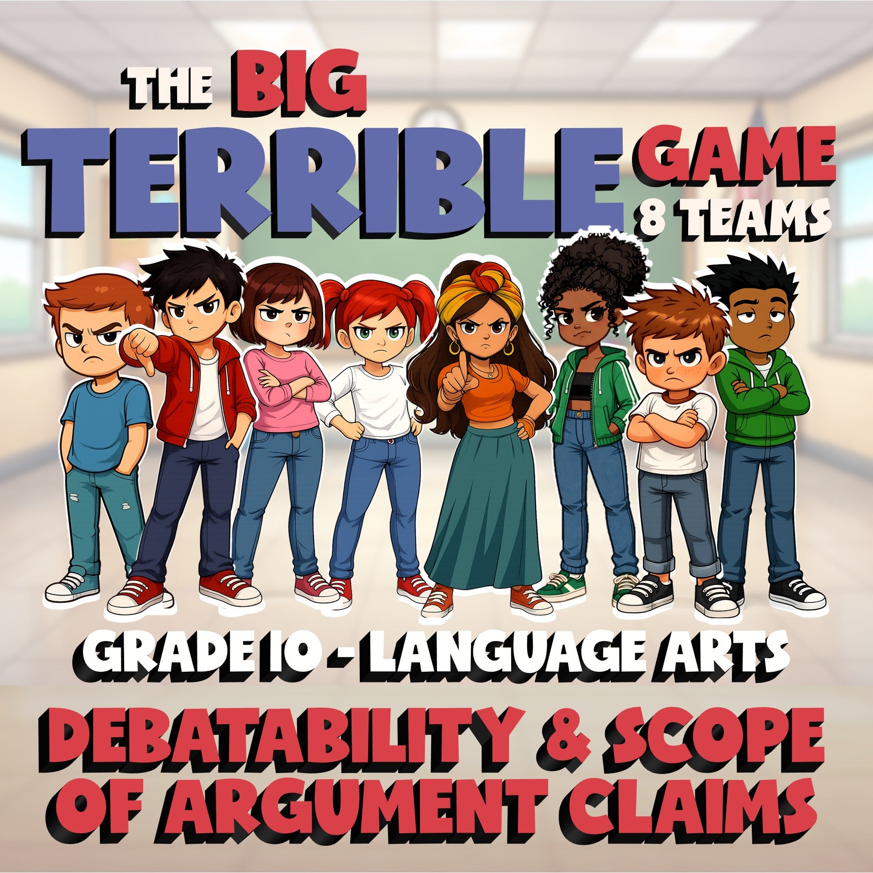 Debatability & Scope of Argument Claims BIG TERRIBLE GAME - Grade 10 ELA Review