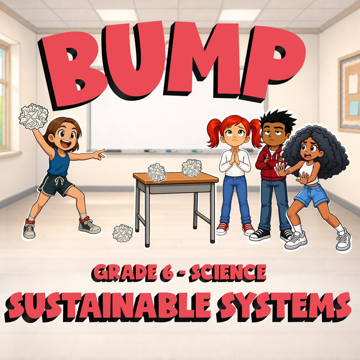 Sustainable Systems BUMP Science Game - No Prep Grade 6 Review Activity