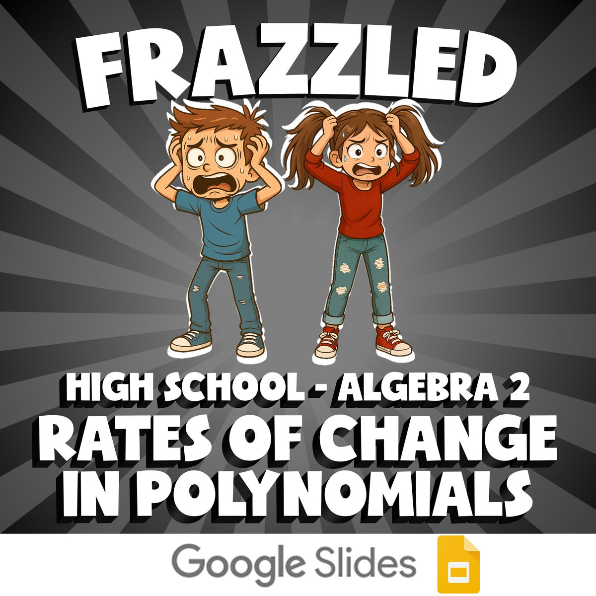 Rates of Change in Polynomials FRAZZLED Math Game - No Prep Algebra 2 Review