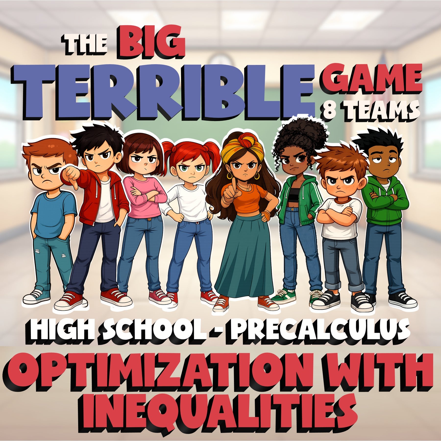 Optimization with Inequalities BIG TERRIBLE GAME - PreCalculus Math Review