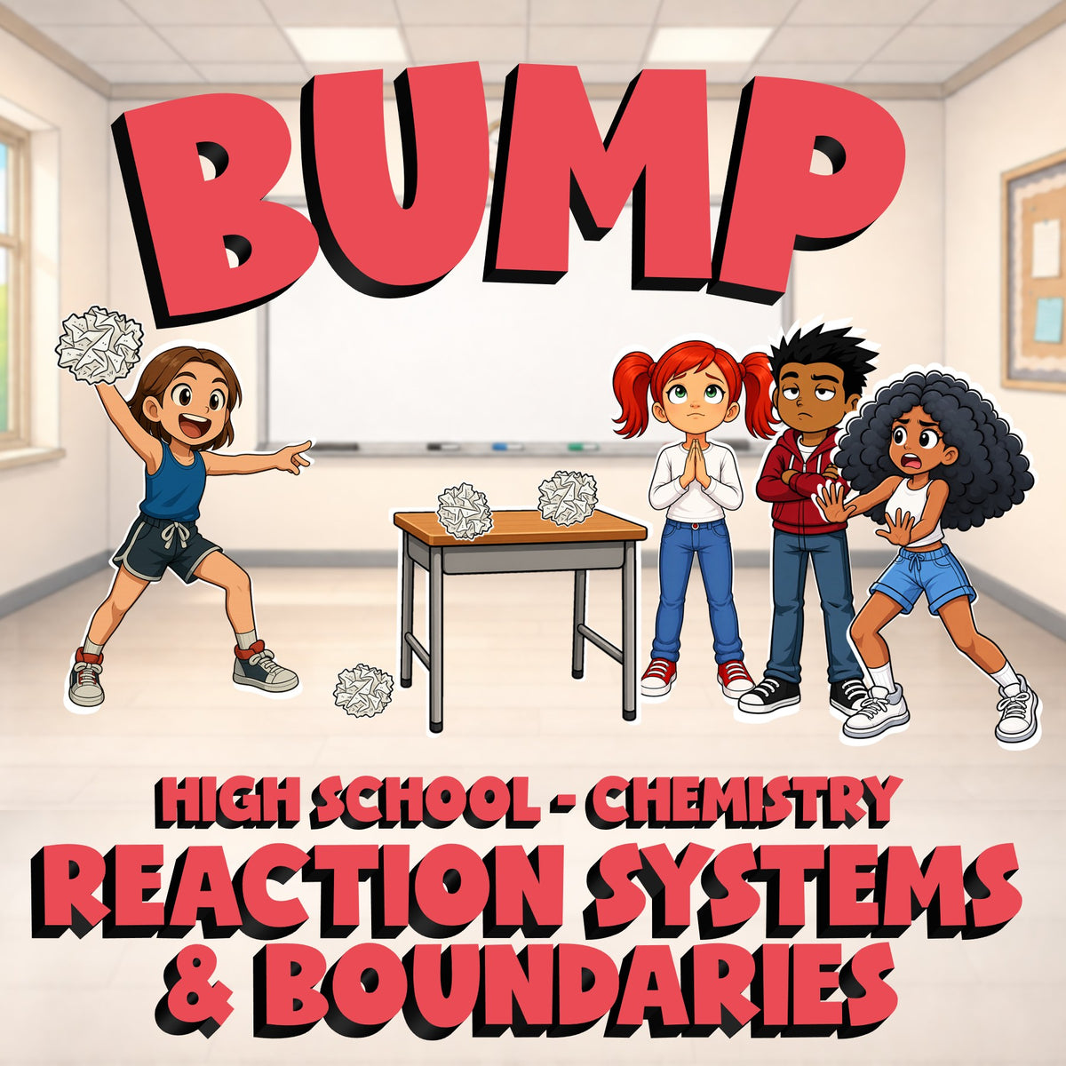Reaction Systems & Boundaries BUMP Science Game - No Prep Chemistry Review
