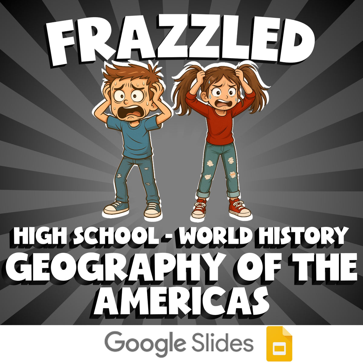Geography of the Americas FRAZZLED Game - No Prep World History Review Activity