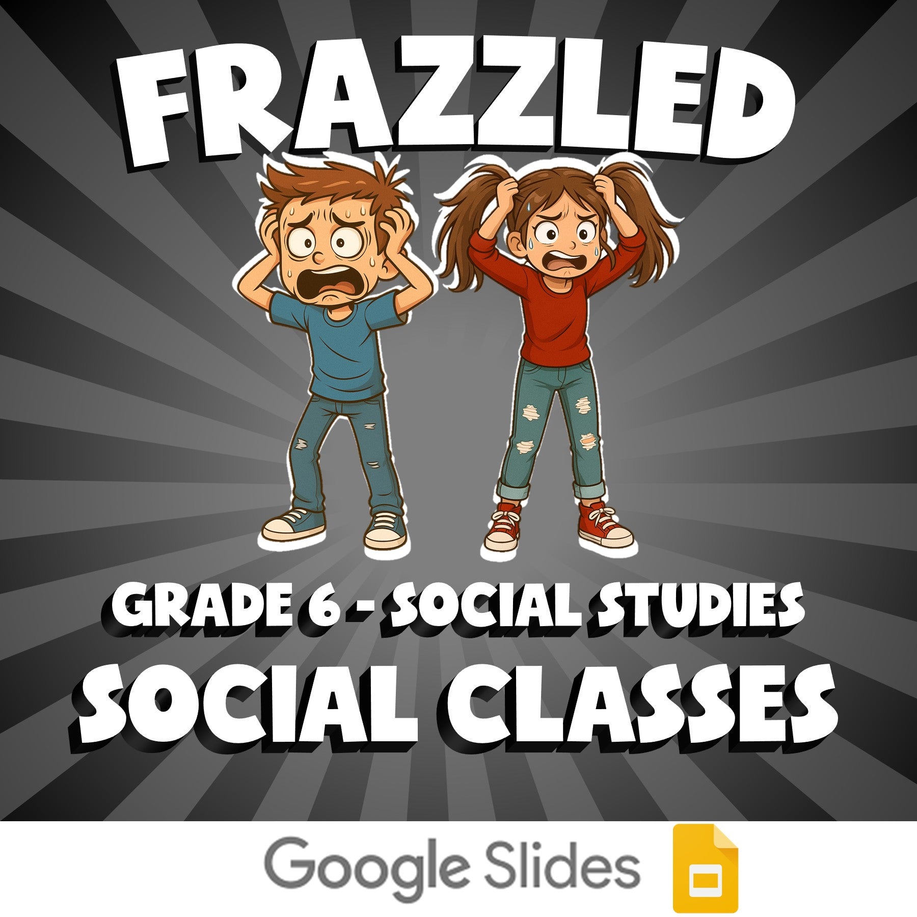 Social Classes FRAZZLED Socials Game - No Prep Grade 6 Review Activity