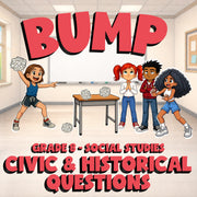 Civic & Historical Questions BUMP Socials Game - No Prep Grade 8 Review Activity