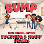 Focusing & Sharp Images BUMP Science Game - No Prep Physics Review Activity