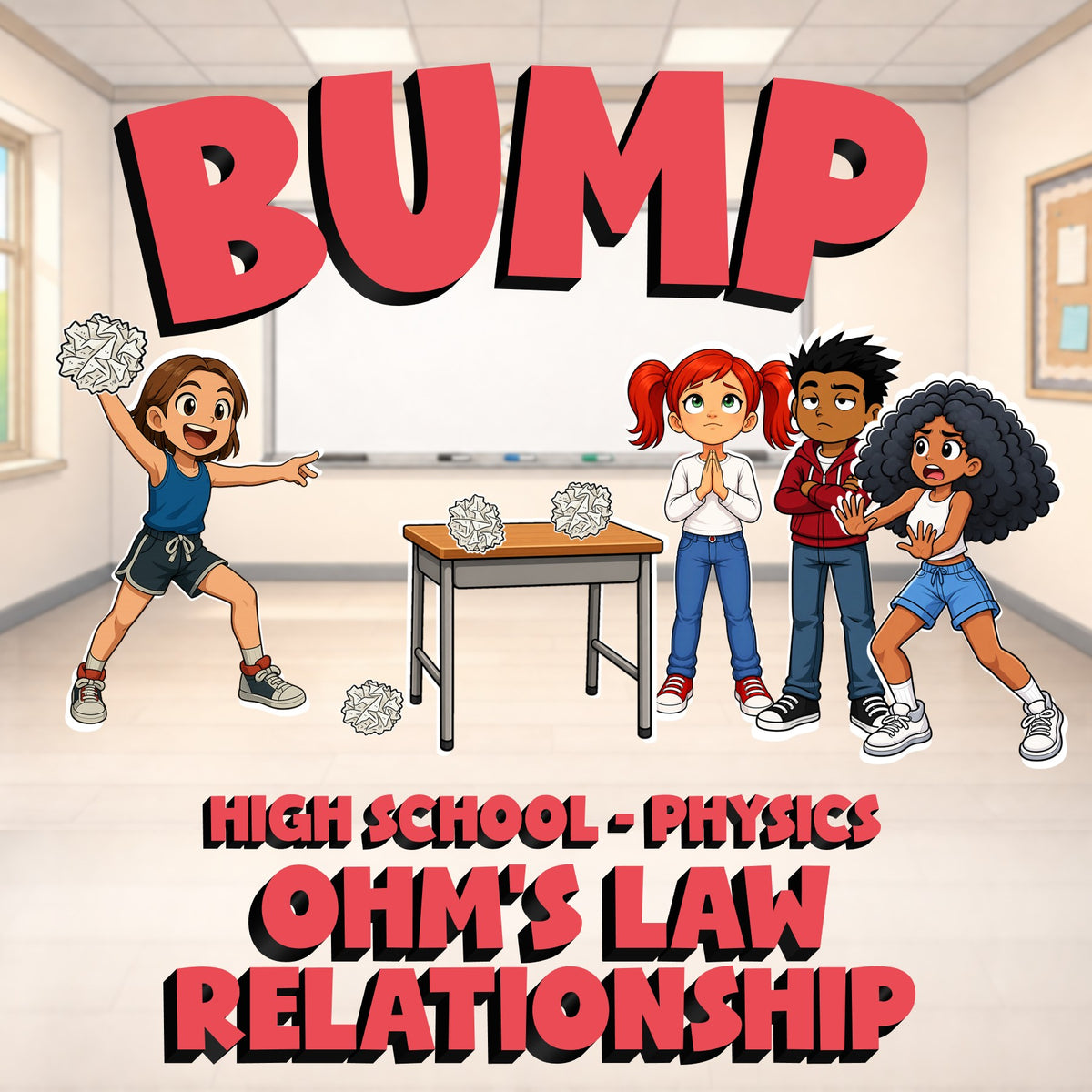 Ohm’s Law Relationship BUMP Science Game - No Prep Physics Review Activity