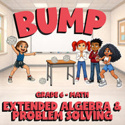 Extended Algebra & Problem Solving BUMP Math Game - No Prep Grade 6 Review