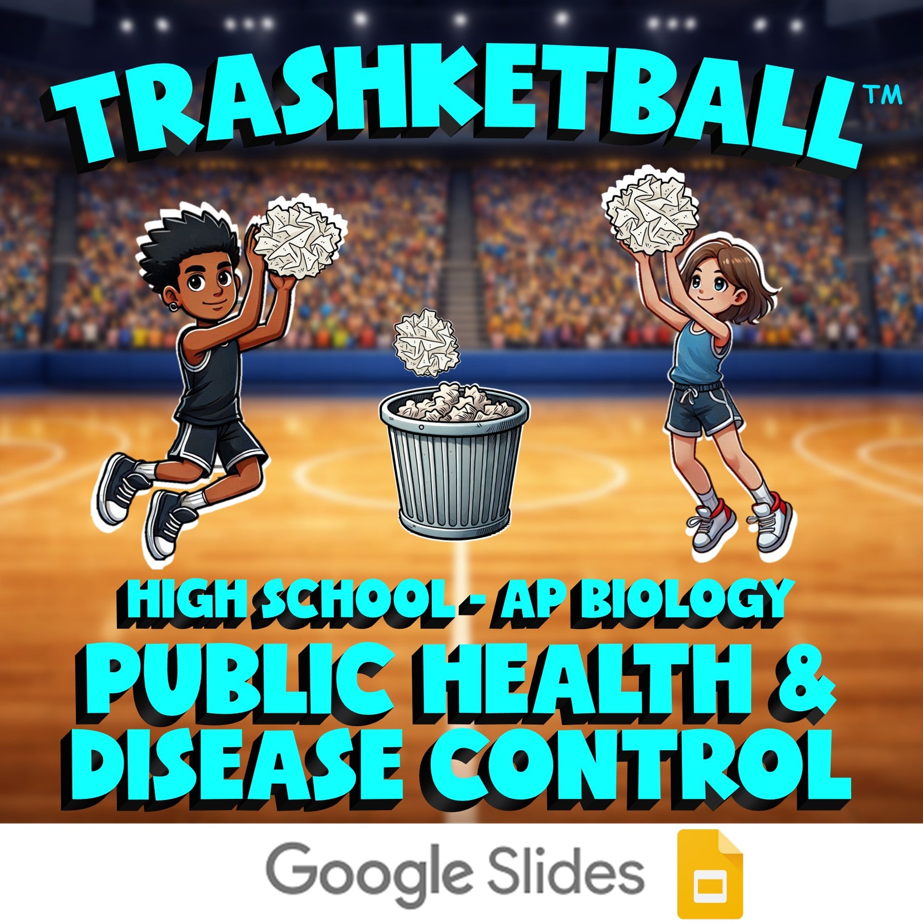 Public Health & Disease Control TRASHKETBALL Science Game - No Prep AP Biology