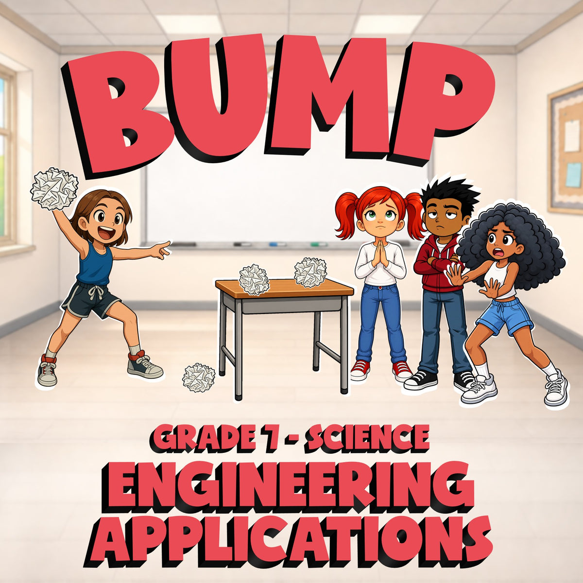 Engineering Applications BUMP Science Game - No Prep Grade 7 Review Activity