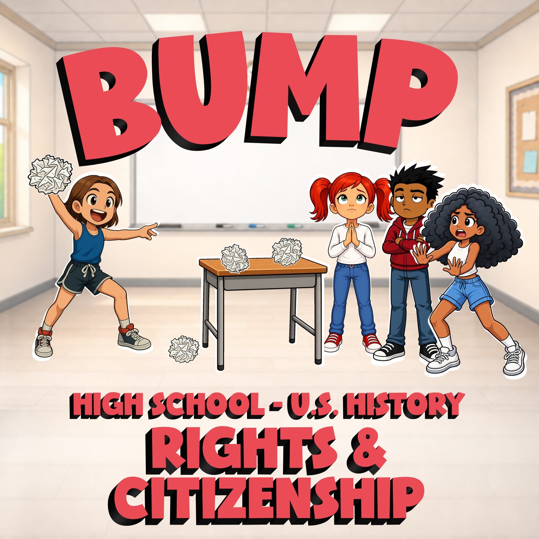 Rights & Citizenship BUMP U.S. History Game - No Prep Review Activity