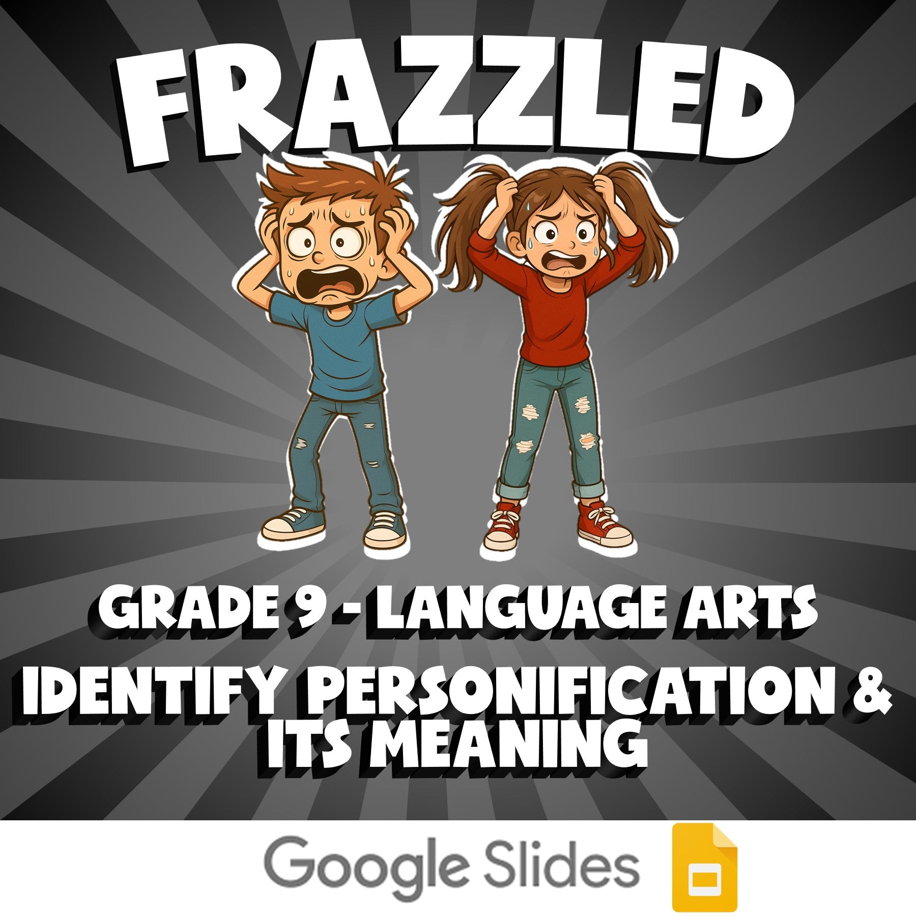 Identify Personification & Its Meaning FRAZZLED ELA Game - No Prep Grade 9
