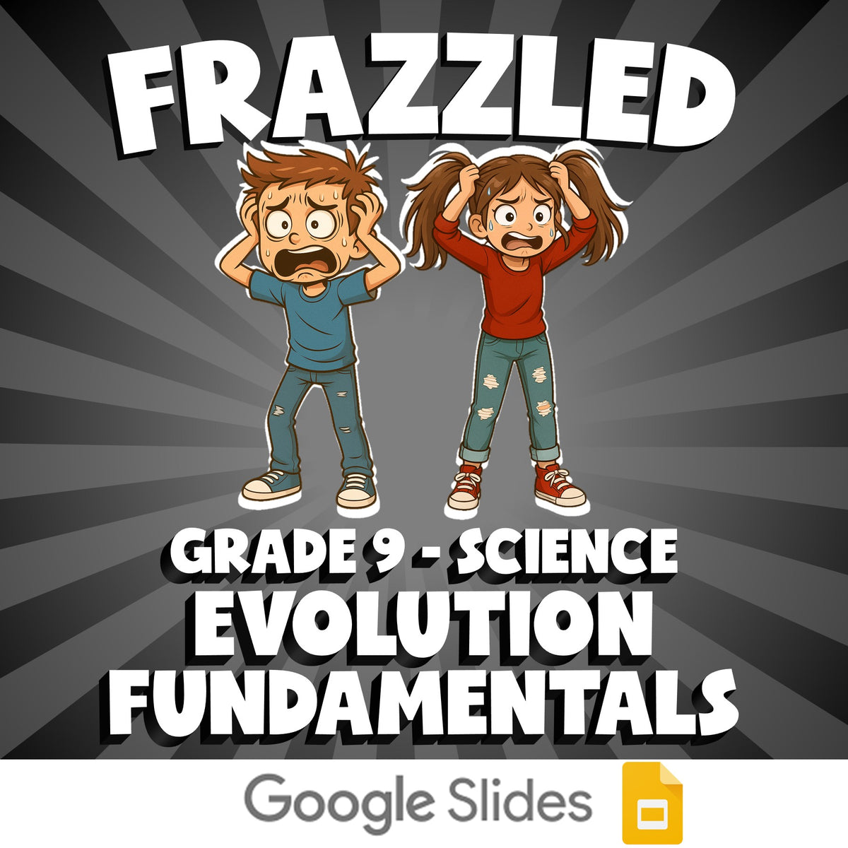 Evolution Fundamentals FRAZZLED Science Game - No Prep Grade 9 Review Activity