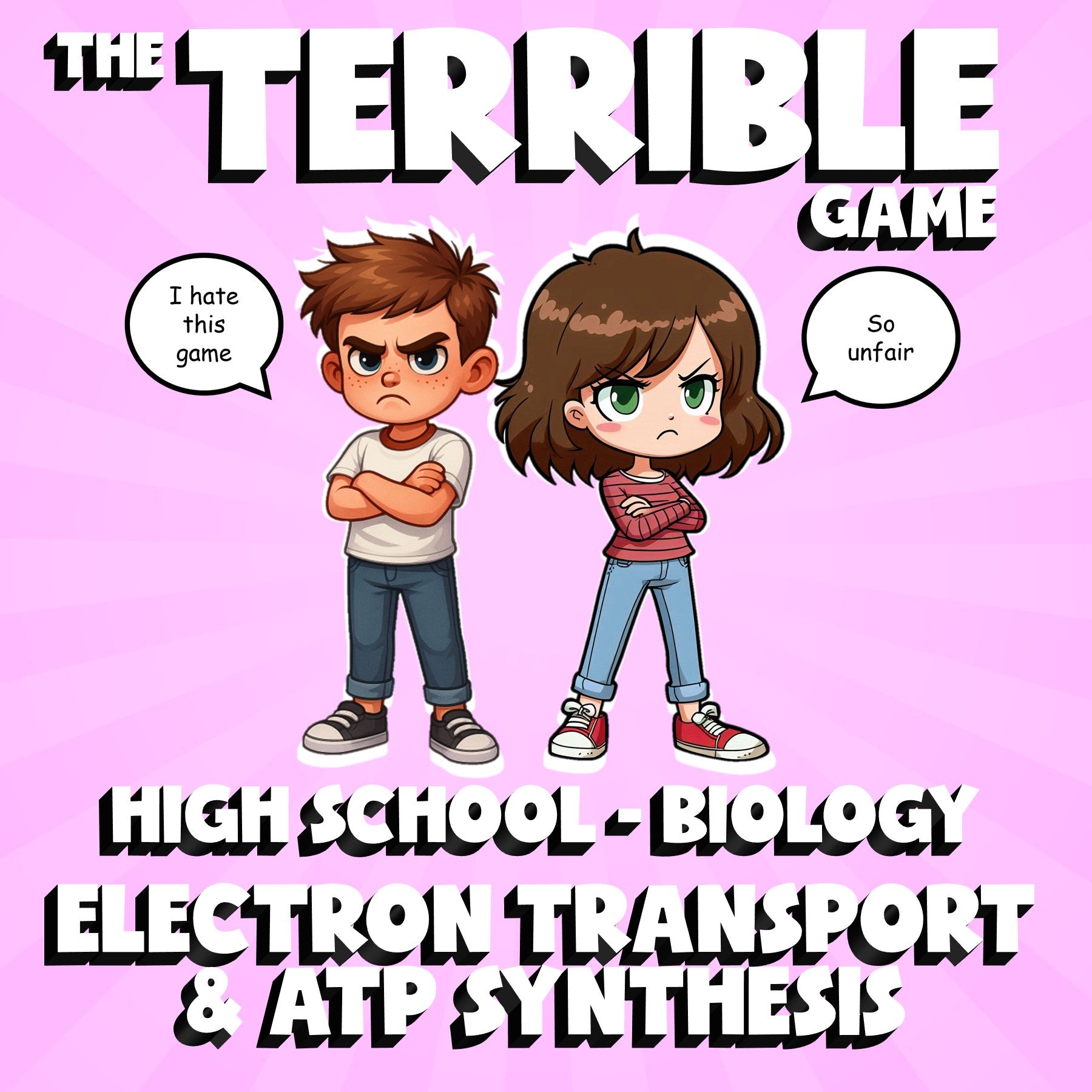 Electron Transport & ATP Synthesis THE TERRIBLE GAME - Biology Science Review