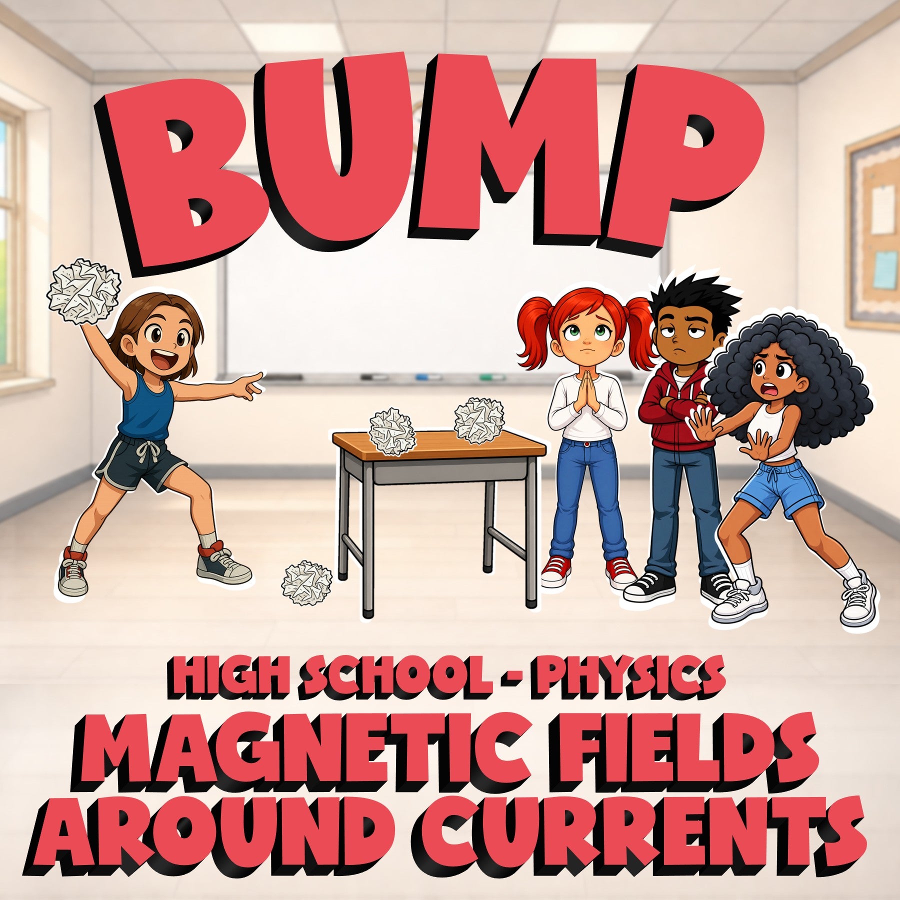 Magnetic Fields Around Currents BUMP Science Game - No Prep Physics Review