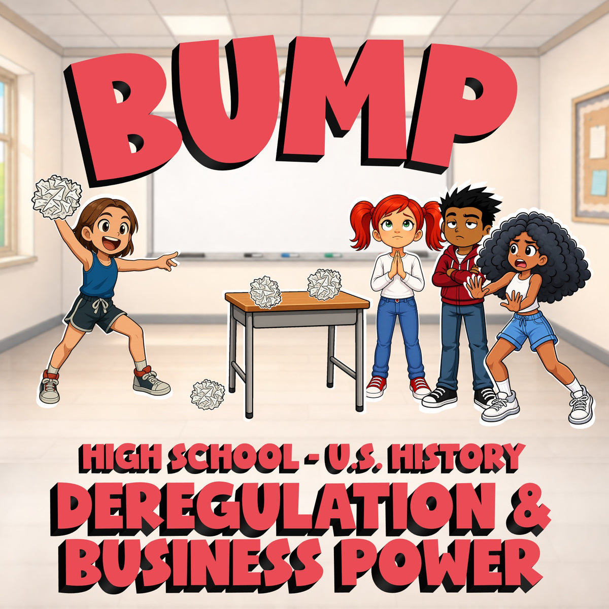 Deregulation & Business Power BUMP U.S. History Game - No Prep Review Activity
