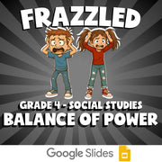 Balance of Power FRAZZLED Socials Game - No Prep Grade 4 Review Activity