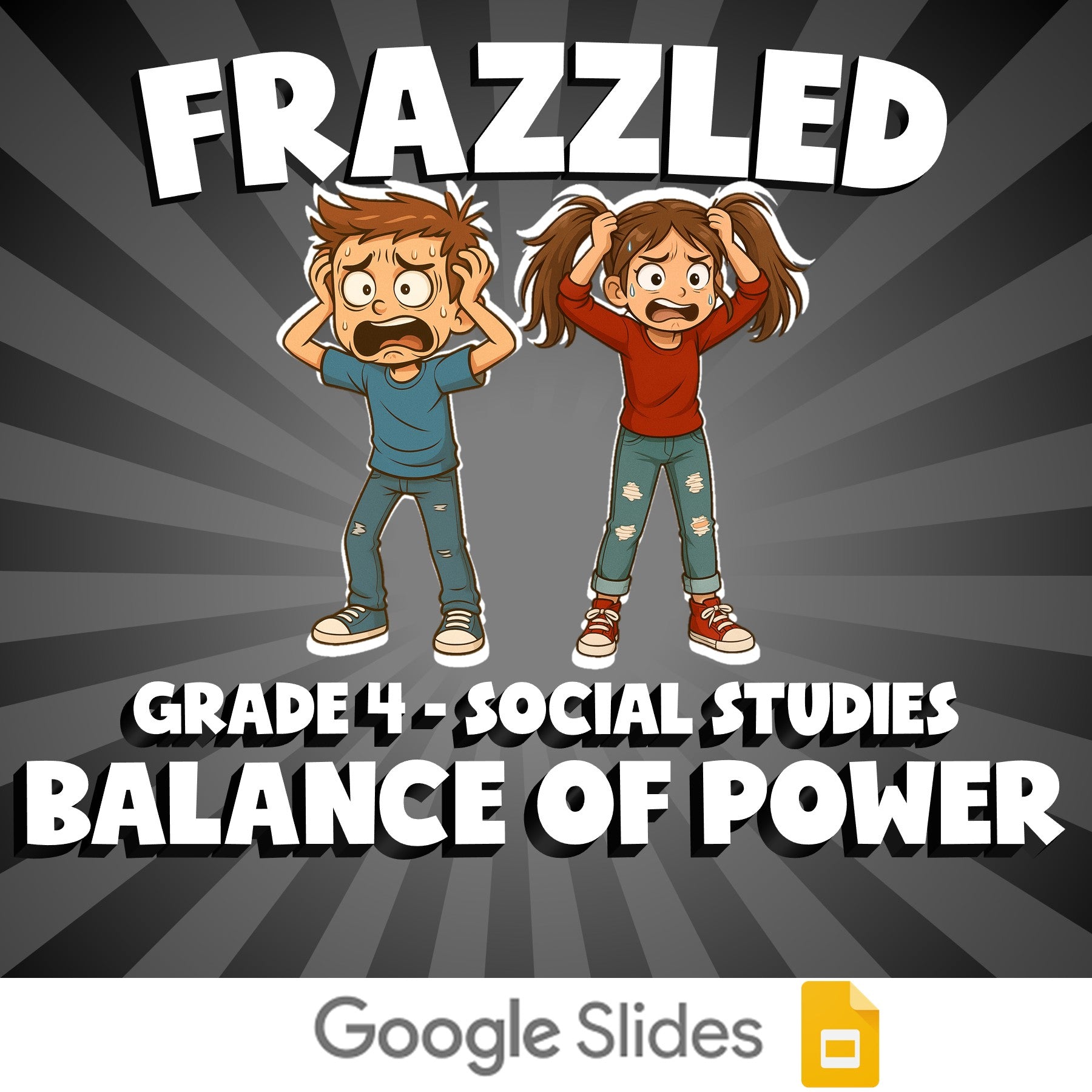 Balance of Power FRAZZLED Socials Game - No Prep Grade 4 Review Activity