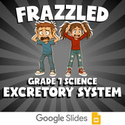 Excretory System FRAZZLED Science Game - No Prep Grade 7 Review Activity