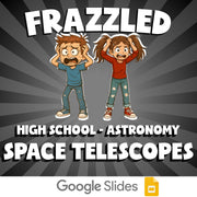Space Telescopes FRAZZLED Science Game - No Prep Astronomy Review Activity