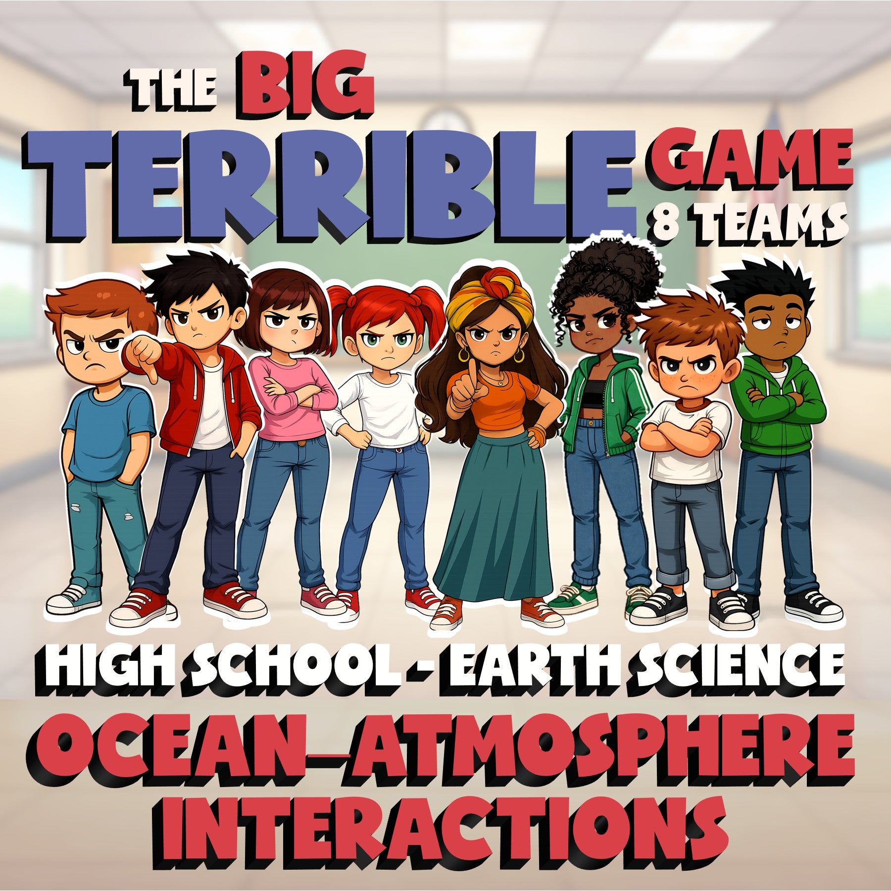 Ocean–Atmosphere Interactions BIG TERRIBLE GAME - No Prep Earth Science Review