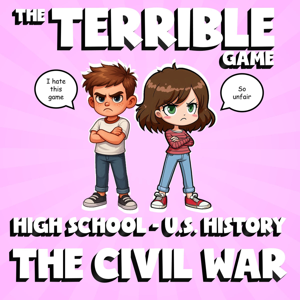 The Civil War THE TERRIBLE GAME - No Prep U.S. History Review Activity