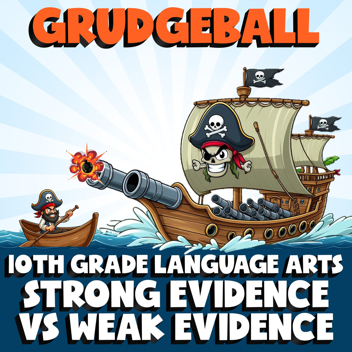 Strong Evidence vs Weak Evidence GRUDGEBALL ELA Game - No Prep Grade 10 Review