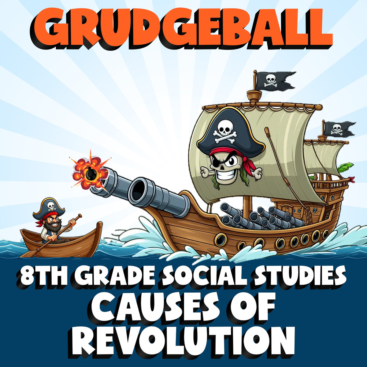 Causes of Revolution GRUDGEBALL Socials Game - No Prep Grade 8 Review Activity