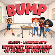 Interpret the Meaning of Similes in Context BUMP ELA Game - No Prep Grade 4