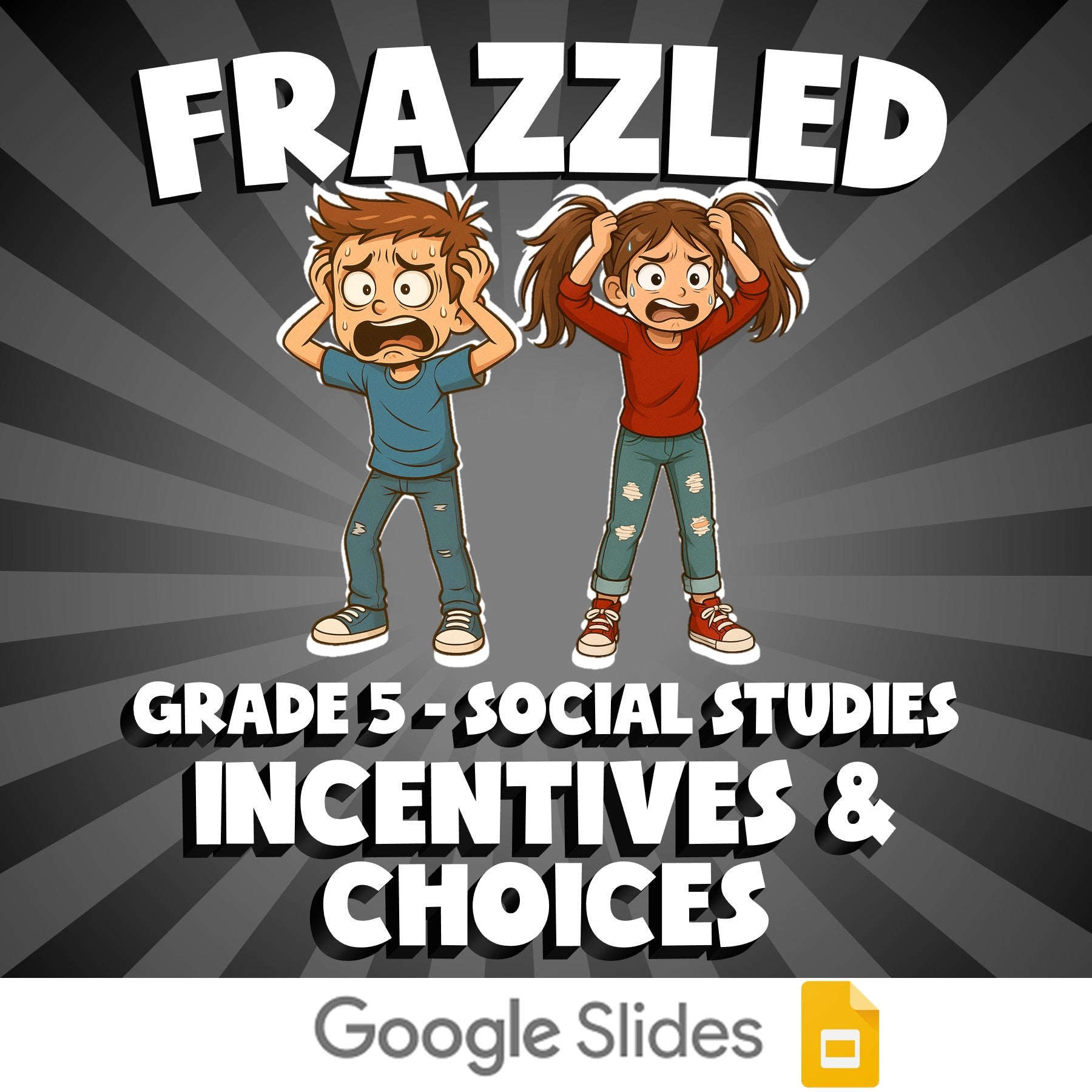 Incentives & Choices FRAZZLED Socials Game - No Prep Grade 5 Review Activity