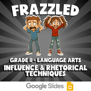 Influence & Rhetorical Techniques FRAZZLED ELA Game - No Prep Grade 11 Review