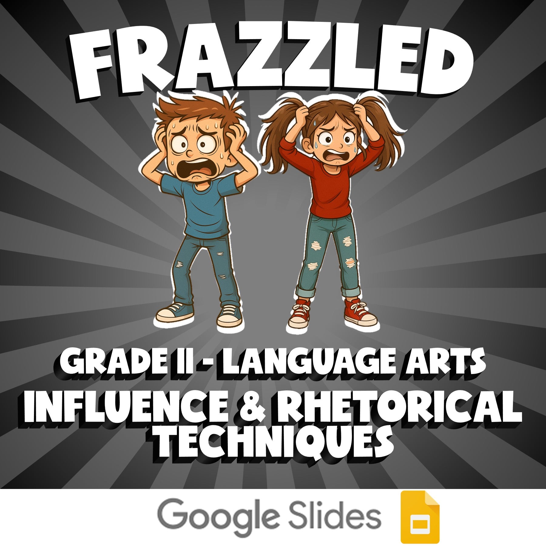Influence & Rhetorical Techniques FRAZZLED ELA Game - No Prep Grade 11 Review