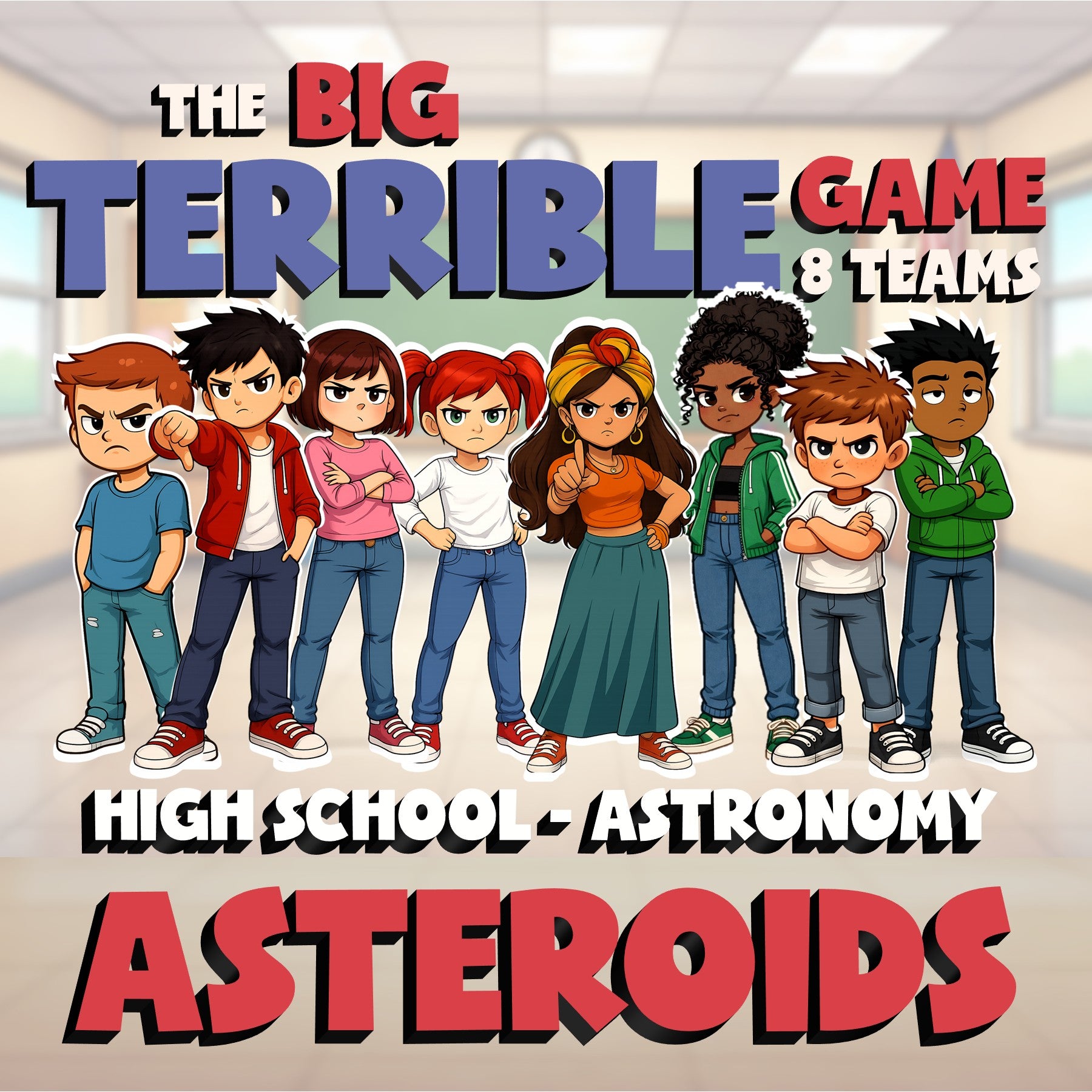 Asteroids BIG TERRIBLE GAME - No Prep Astronomy Science Review Activity