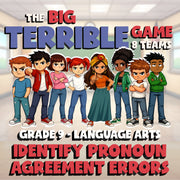 Identify Pronoun Agreement Errors BIG TERRIBLE GAME - No Prep Grade 9 ELA Review
